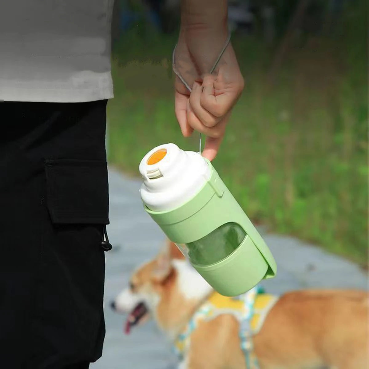 Portable Dog Water Bottle And Food Container
